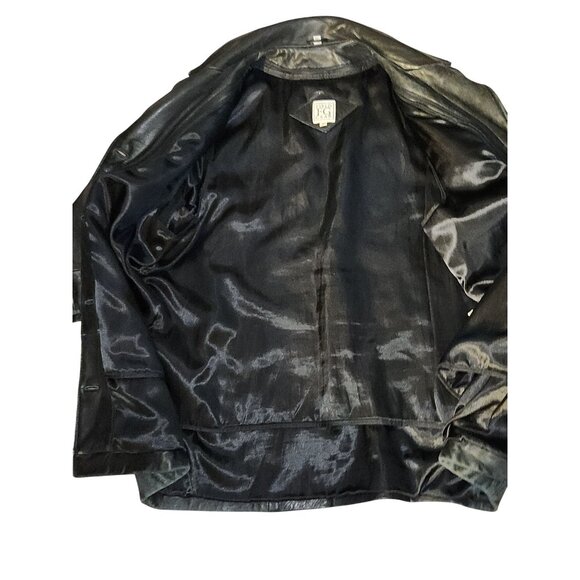 Field Gear Genuine Leather Coat Vtg Black Adult M Removable 3M Thinsulate Liner - Picture 9 of 16